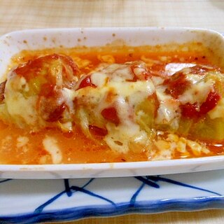 【リメイク】ロールキャベツのマヨケチャチーズ焼き